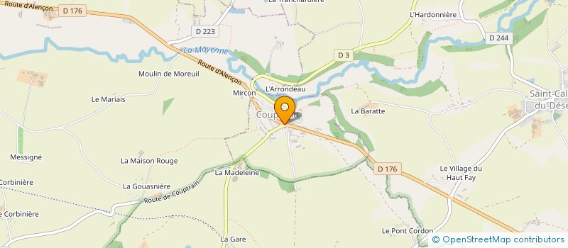 localisation de l'entreprise SCI 50 KNIGHTS  COUPTRAIN