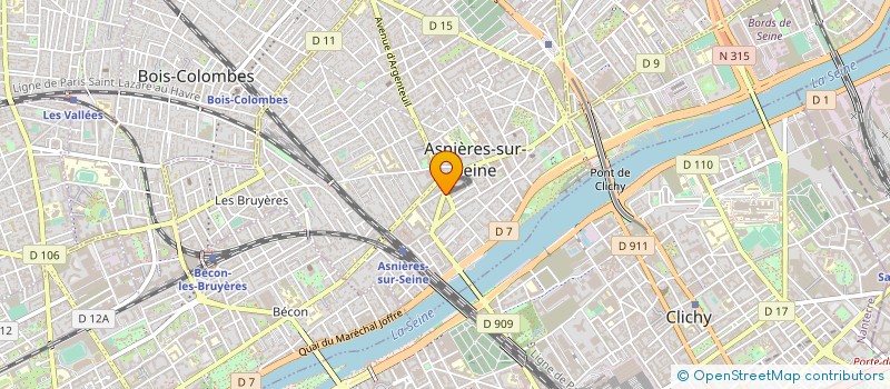 localisation de l'entreprise SCI 50 R LHOMOND  ASNIERES-SUR-SEINE