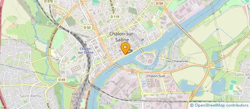 localisation de l'entreprise SCI 50 RUE AUX FEVRES à CHALON-SUR-SAONE