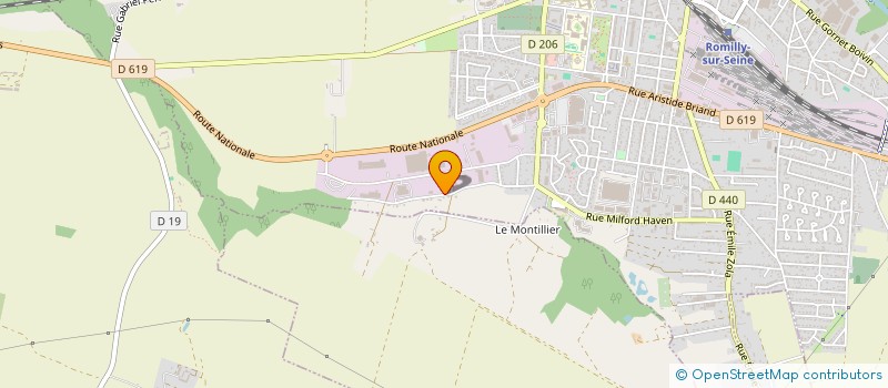 localisation de l'entreprise SCI 50 RUE DE LA BOULE D' OR  SAINT-HILAIRE-SOUS-ROMILLY