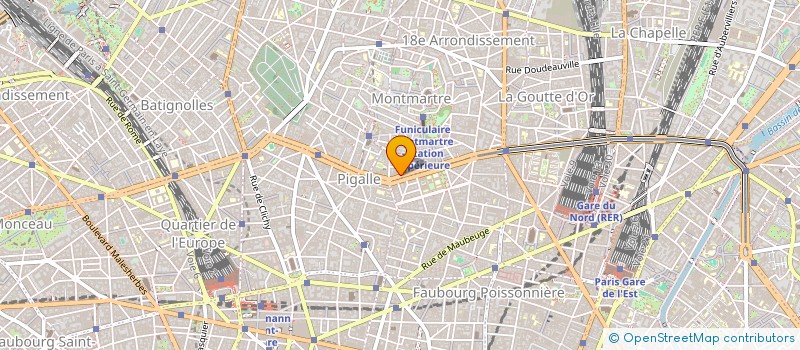 localisation de l'entreprise SCI 50 ZOLA  PARIS 18