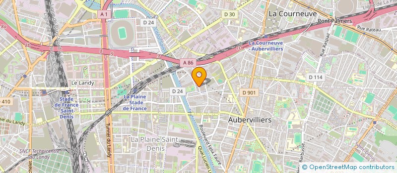 localisation de l'entreprise SCI 51 VICTOR HUGO  AUBERVILLIERS