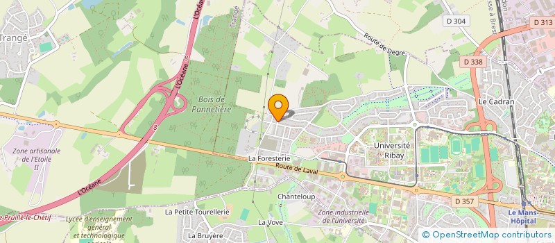 localisation de l'entreprise SCI 52 53 INVESTISSEMENTS  LE MANS