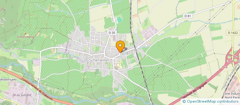 localisation de l'entreprise SCI 52  SCHERWILLER