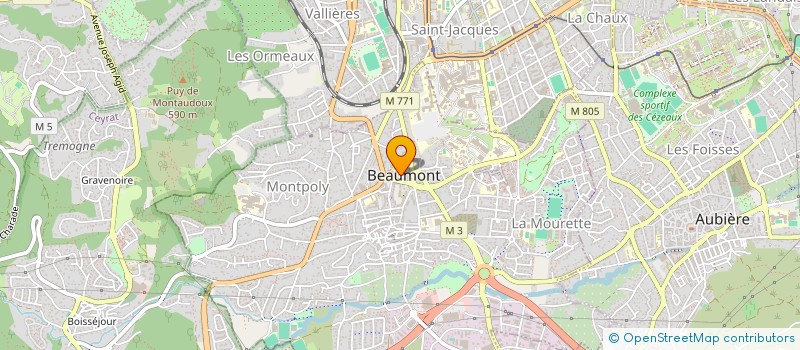 localisation de l'entreprise SCI 52 B 5E  BEAUMONT