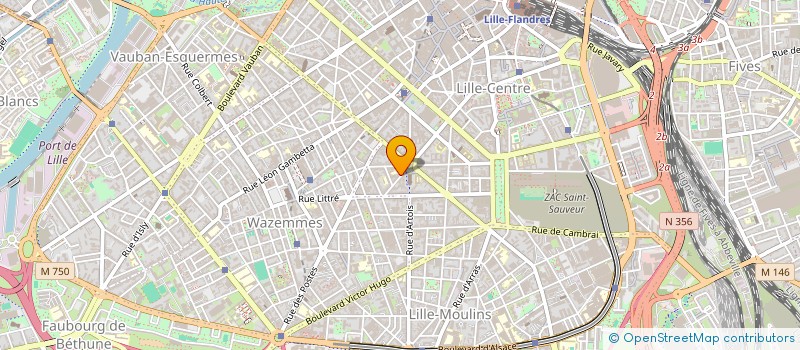 localisation de l'entreprise SCI 52 JEAN BART à LILLE