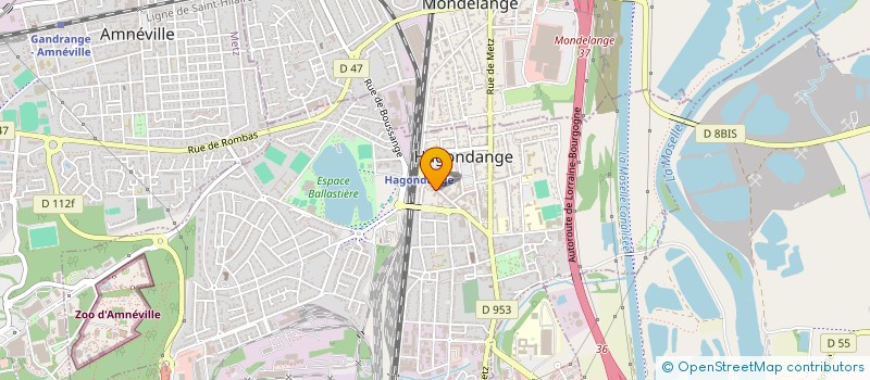localisation de l'entreprise SCI 52 RUE DE LA GARE HAGONDANGE à HAGONDANGE
