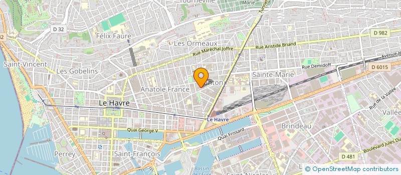 localisation de l'entreprise SCI 52 RUE LESUEUR  LE HAVRE