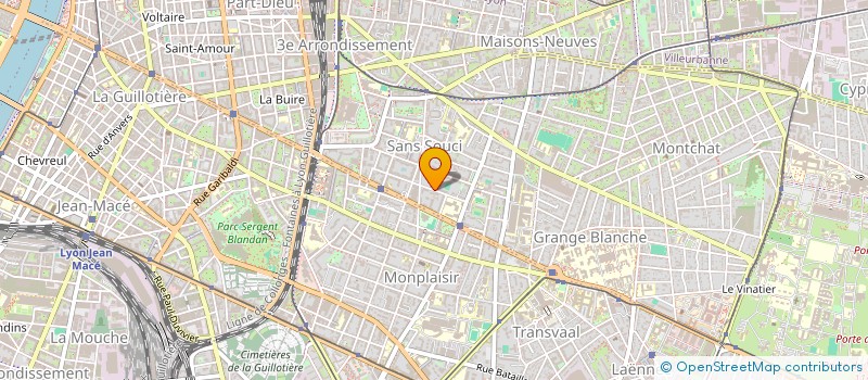 localisation de l'entreprise SCI 52 SAXE  LYON 3EME