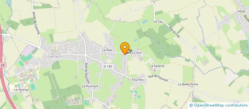 localisation de l'entreprise SCI 524  GENECH