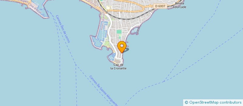 localisation de l'entreprise SCI 53 QUAI D'ARTOIS à CANNES