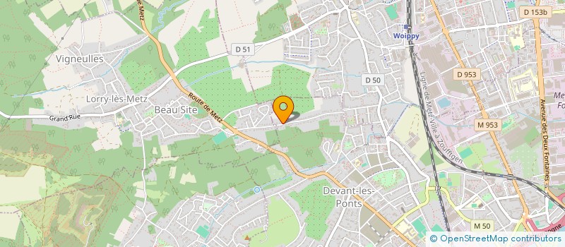 localisation de l'entreprise SCI 53 RUE DE STRASBOURG  METZ