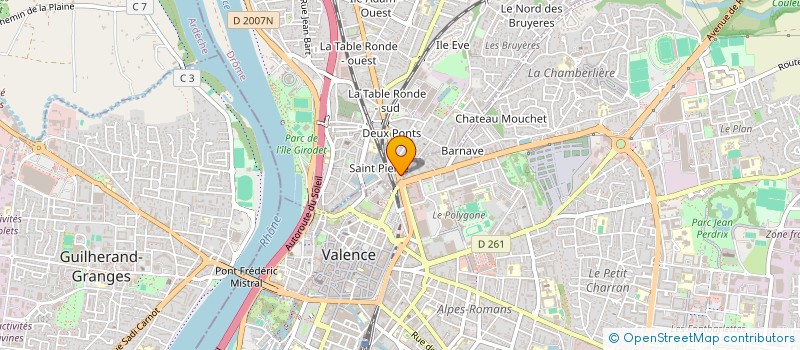 localisation de l'entreprise SCI 54 AVENUE JEAN JAURES  BOURG-LES-VALENCE