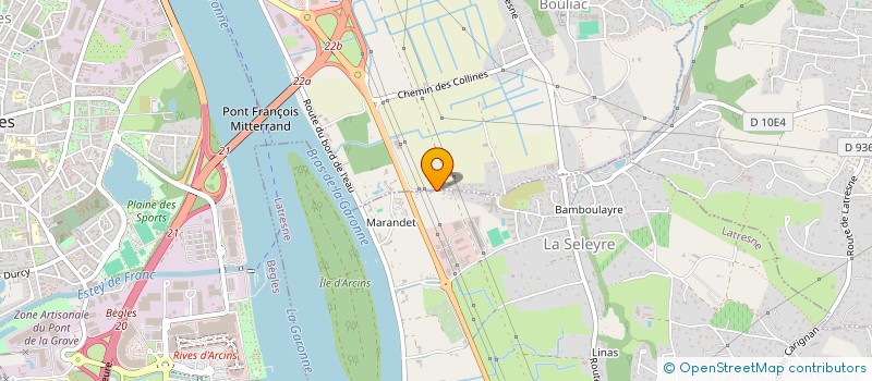 localisation de l'entreprise SCI 54 CHEMIN DE LA MATTE  LATRESNE