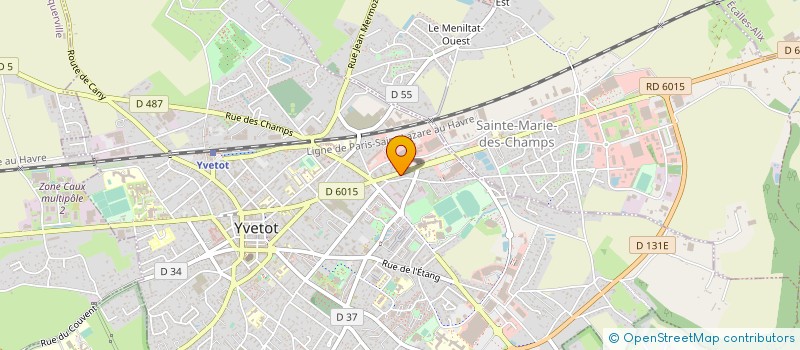 localisation de l'entreprise SCI 54 CLEMENCEAU  YVETOT