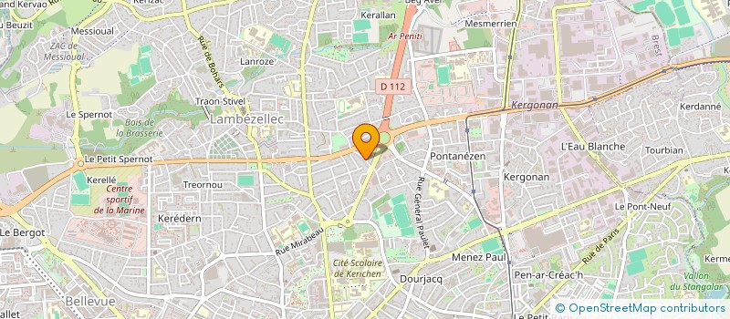 localisation de l'entreprise SCI 54 GLASGOW  BREST