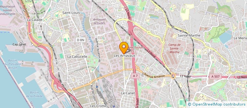 localisation de l'entreprise SCI 54 LA CANEBIERE à MARSEILLE