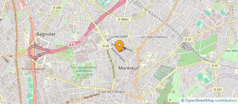 localisation de l'entreprise SCI 54 R ALEXIS LEPERE à MONTREUIL