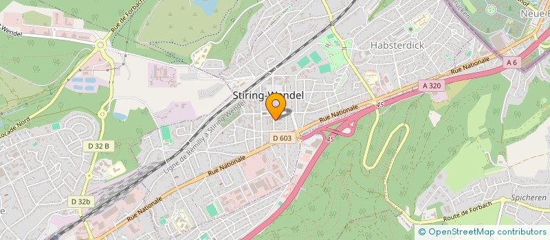 localisation de l'entreprise SCI 54 RUE FOCH  STIRING-WENDEL