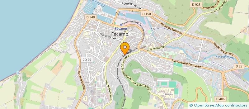 localisation de l'entreprise SCI  54 RUE JEAN LOUIS LECLERC  FECAMP