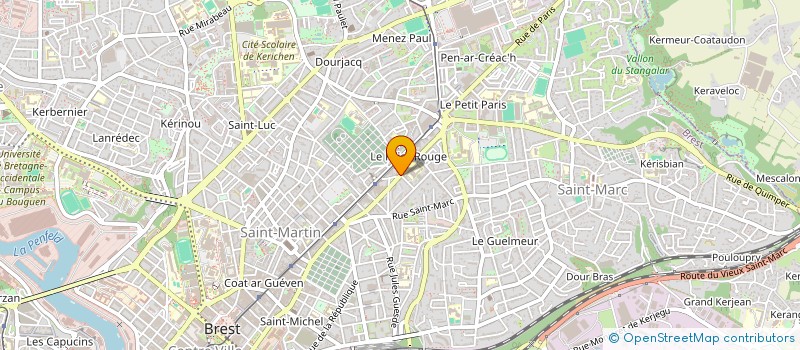 localisation de l'entreprise SCI 54 SEBASTOPOL  BREST