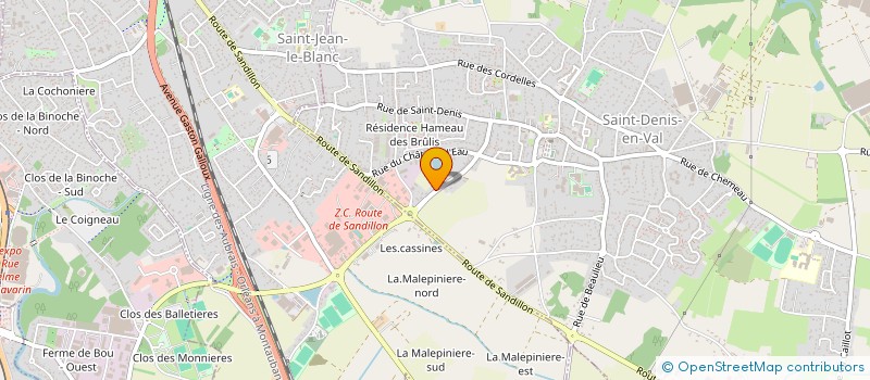 localisation de l'entreprise SCI 542 RUE DE LA CORNAILLERE à SAINT-DENIS-EN-VAL