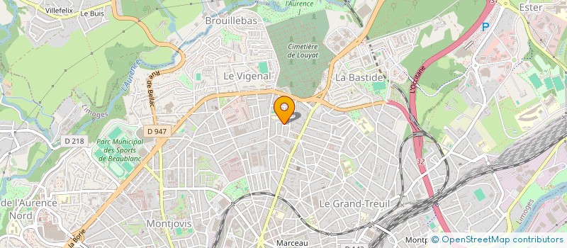 localisation de l'entreprise SCI 55-57 RUE THEODORE BAC à LIMOGES