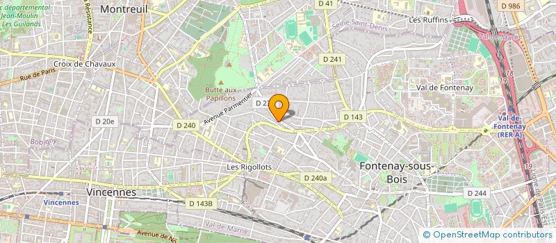localisation de l'entreprise SCI 55 AV DANTON  FONTENAY-SOUS-BOIS