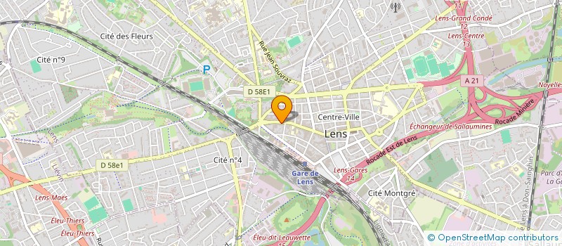 localisation de l'entreprise SCI 55 BOULEVARD EMILE BASLY  LENS