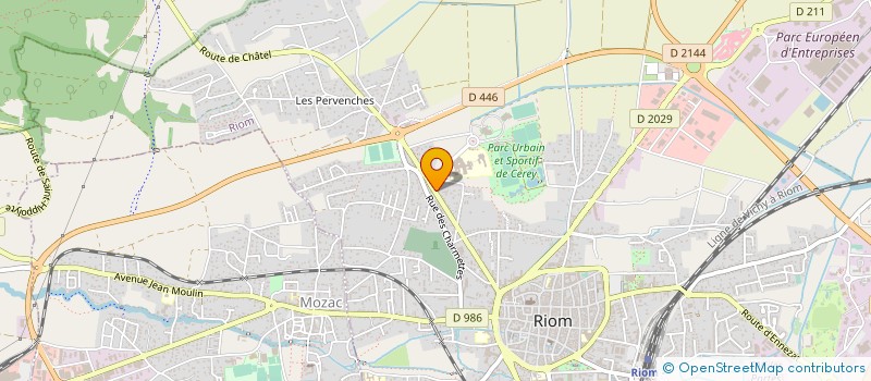 localisation de l'entreprise SCI  55 D  RIOM