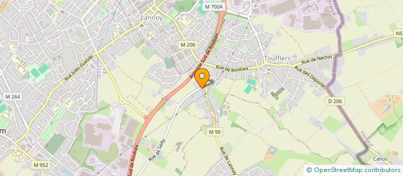 localisation de l'entreprise SCI 56 HEM  HEM