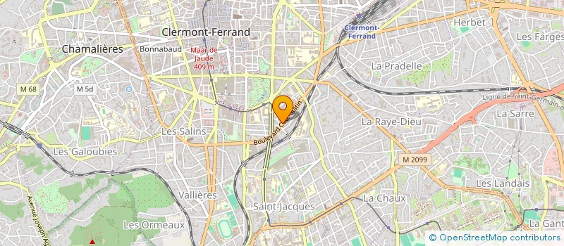 localisation de l'entreprise SCI 56 R DE L  ORADOU  CLERMONT-FERRAND