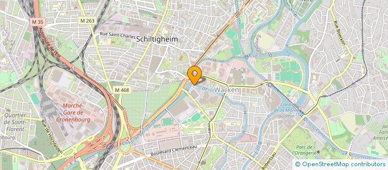 localisation de l'entreprise SCI 56 RUE DU TIVOLI  STRASBOURG