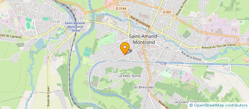 localisation de l'entreprise SCI 57-59 ANATOLE FRANCE  SAINT-AMAND-MONTROND