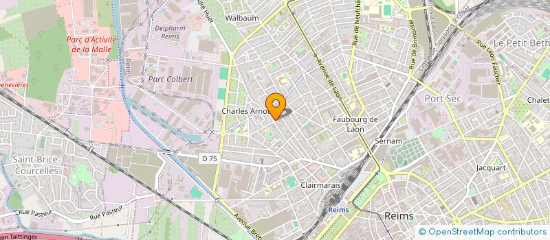 localisation de l'entreprise SCI 57 59 RUE SAINT THIERRY  REIMS