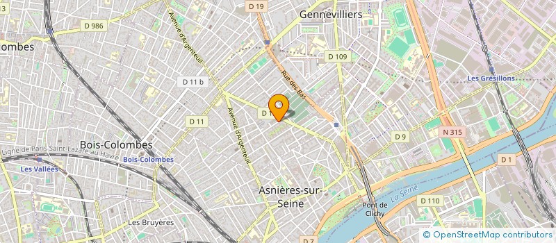 localisation de l'entreprise SCI 57 ALMA à ASNIERES-SUR-SEINE
