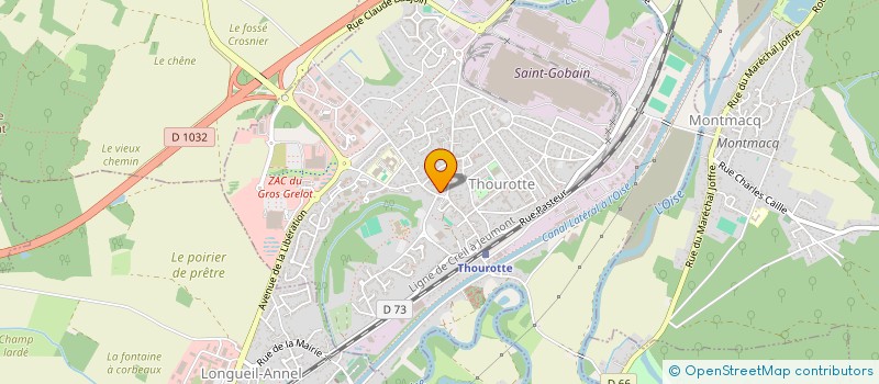 localisation de l'entreprise SCI 57 PLACE DE LA REPUBLIQUE  THOUROTTE