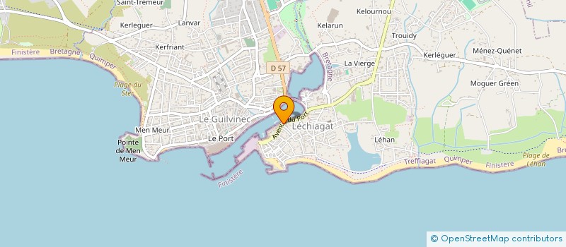 localisation de l'entreprise SCI 57 RUE DU PORT  TREFFIAGAT