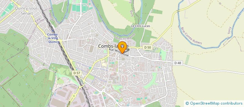 localisation de l'entreprise SCI 57 RUE SERMONOISE  COMBS-LA-VILLE