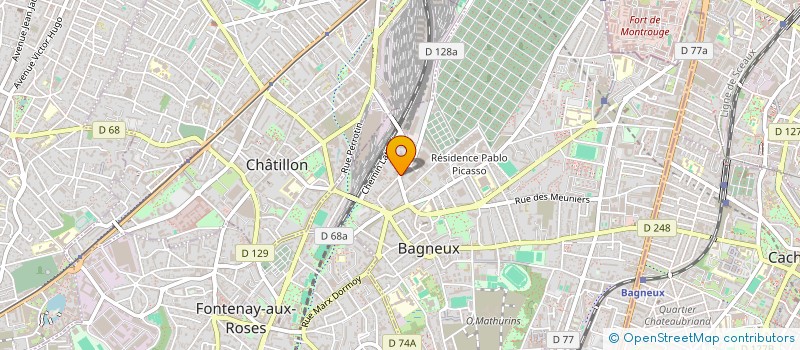 localisation de l'entreprise SCI 59 PLUCHET  BAGNEUX