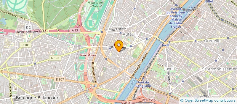 localisation de l'entreprise SCI 59 RUE FONDARY à BOULOGNE-BILLANCOURT