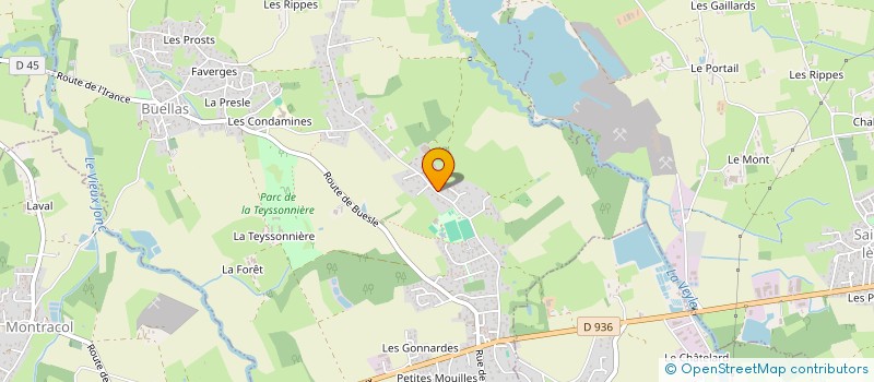 localisation de l'entreprise SCI 599 DU PETIT CORGENON  BUELLAS