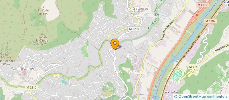 localisation de l'entreprise SCI 5A  SAINT-JEANNET