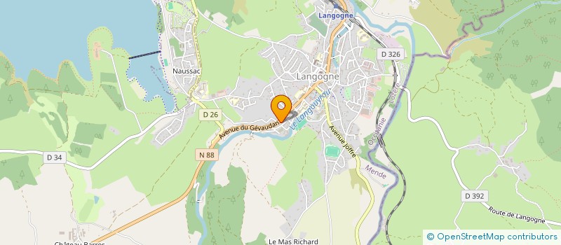 localisation de l'entreprise SCI 5AFRE  LANGOGNE