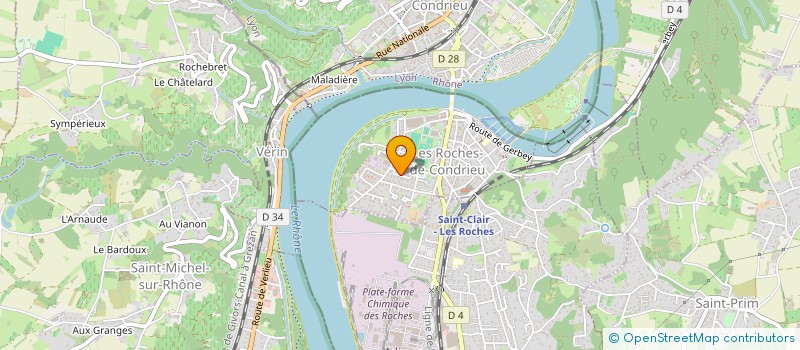 localisation de l'entreprise SCI 5B  SAINT-CLAIR-DU-RHONE