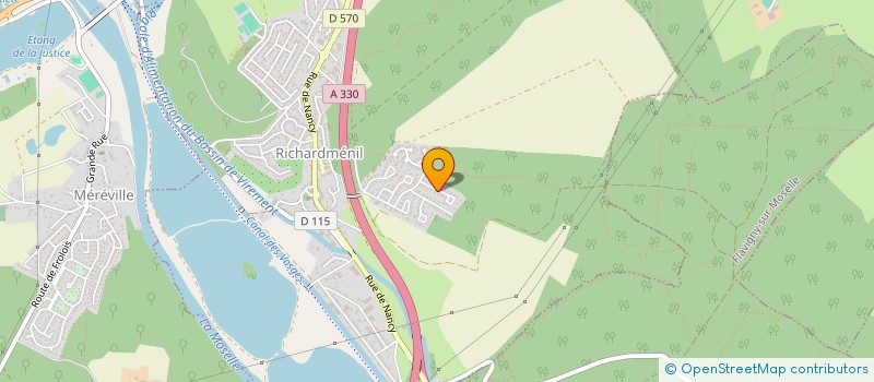 localisation de l'entreprise SCI 5B  RICHARDMENIL