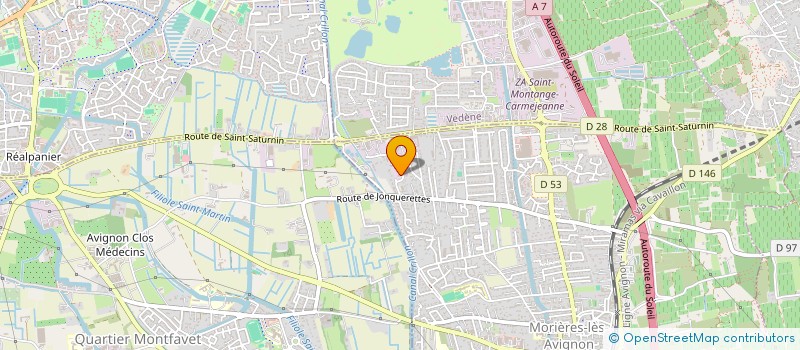 localisation de l'entreprise SCI 5B  MORIERES-LES-AVIGNON