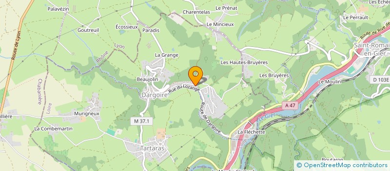 localisation de l'entreprise SCI 5BJ  DARGOIRE