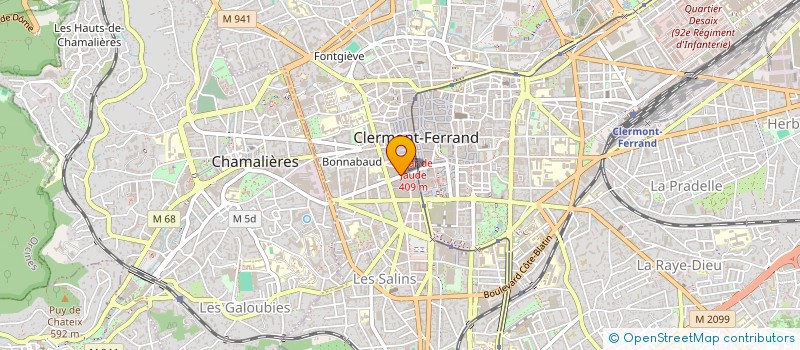 localisation de l'entreprise SCI 5D  CLERMONT-FERRAND