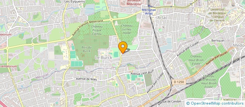 localisation de l'entreprise SCI 5D  MERIGNAC